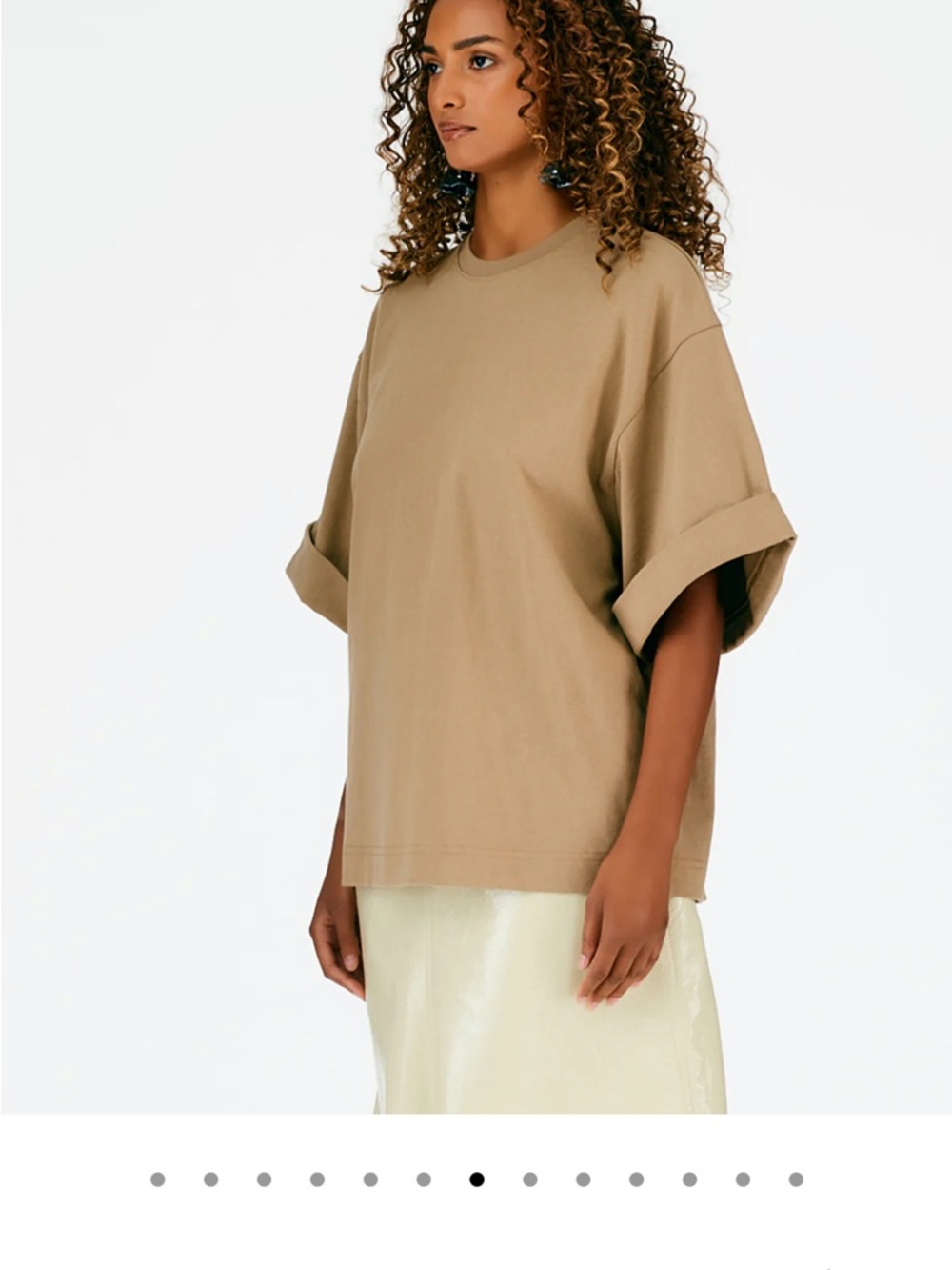 Tibi Punto Milano Roll-Sleeve T-Shirt